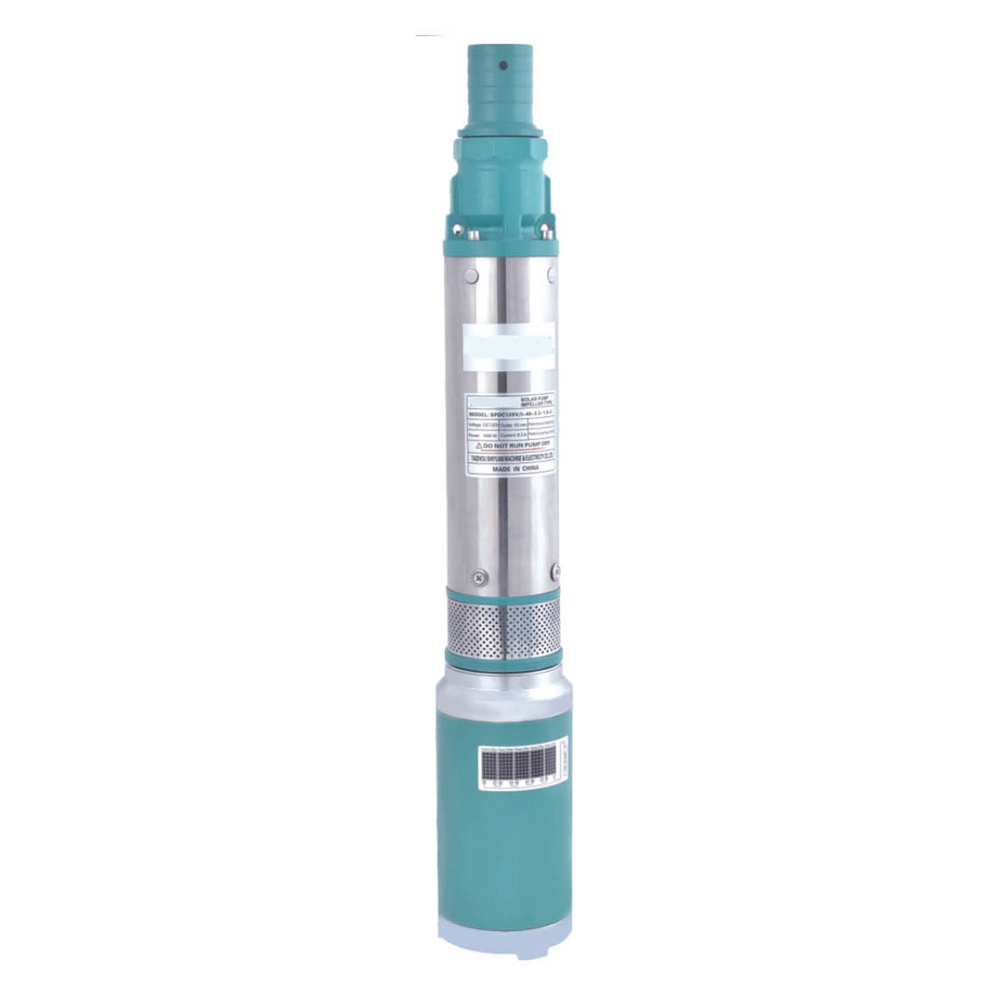 Gol Pumps Solar deep well pump, 180VDC, 2641GPH, 98ft., Max. Flow 2641 GPH, Port Size 2 in, Solar Powered, Model# GPDC 180V/I-20-8.0-1.2-2